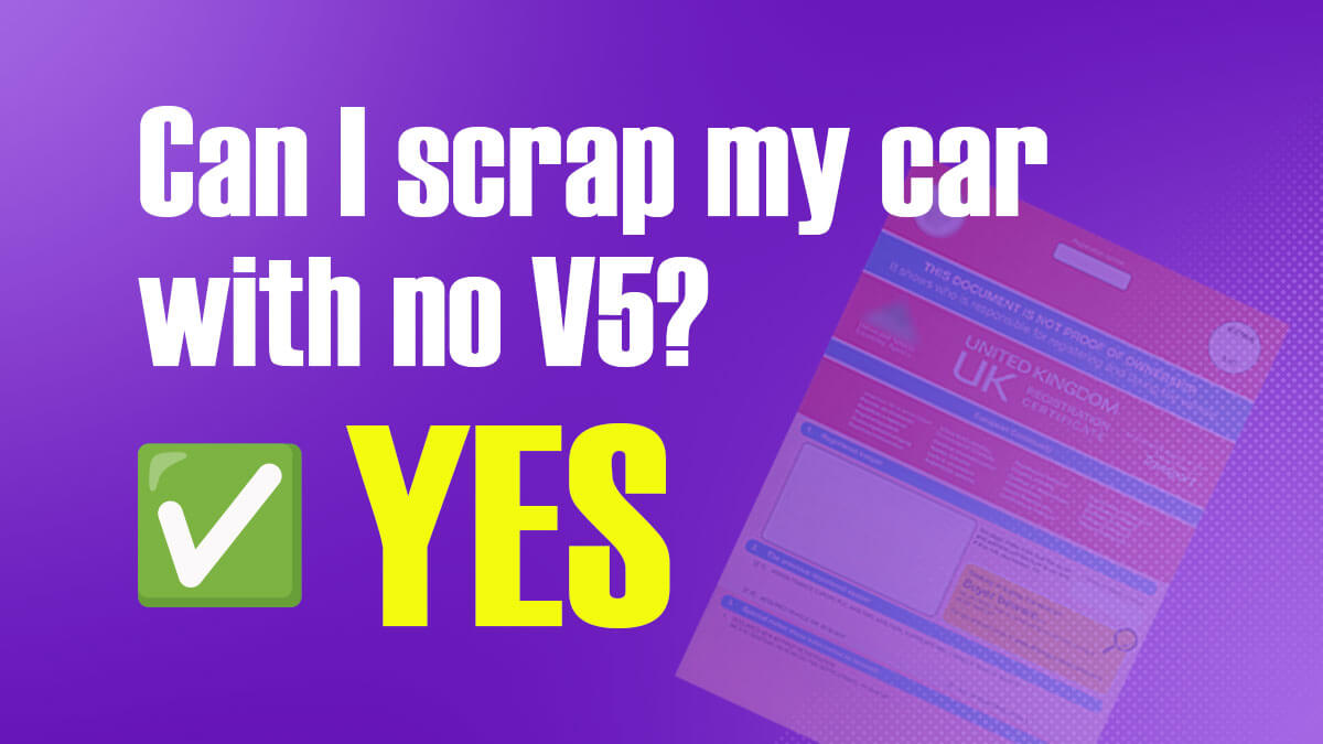 scrap a car without v5c