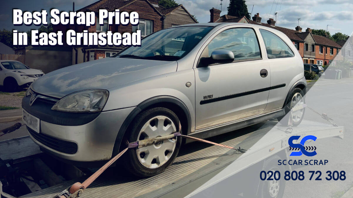 Scrap car in east grinstead