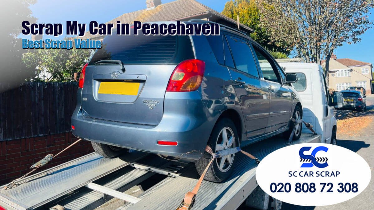 Scrap car in Peacehaven