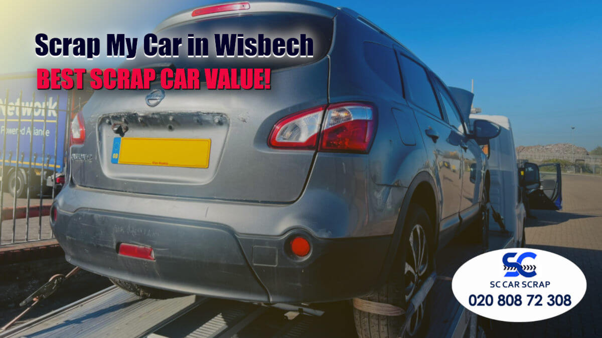 Scrap car in Wisbech